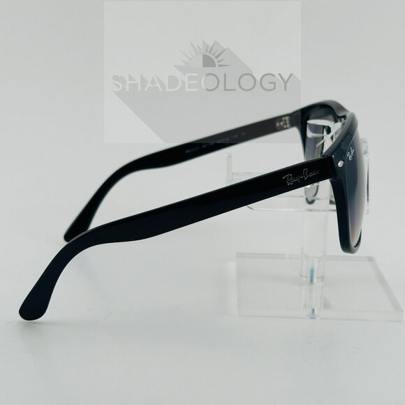Ray-Ban Sunglasses Boyfriend RB4147 601/32 Unisex Black Frame 60mm Crystal Lens - Picture 7 of 10
